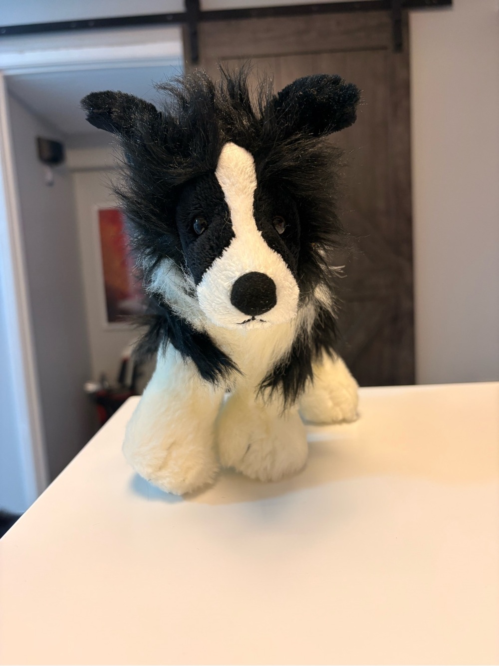 Webkinz Retired Black & White Border Collie Plush Toy Dog No Code Tag HM413